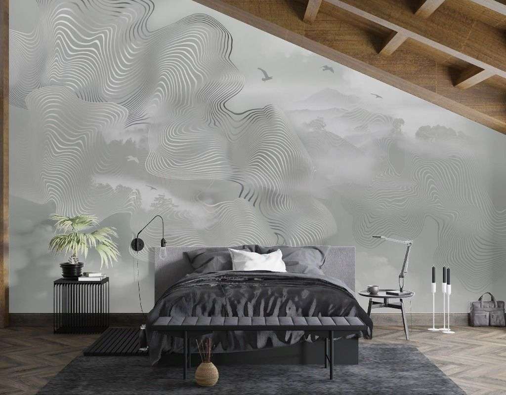 Фотообои в интерьере туман  13-742 фото