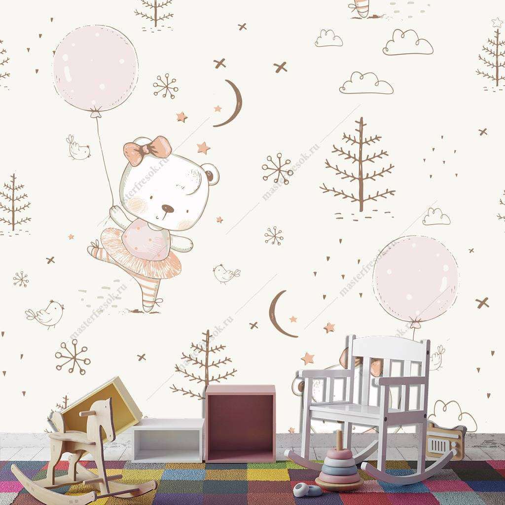 Фотообои Бесшовные обои на стену:  Слоники. Артикул: 12-843  