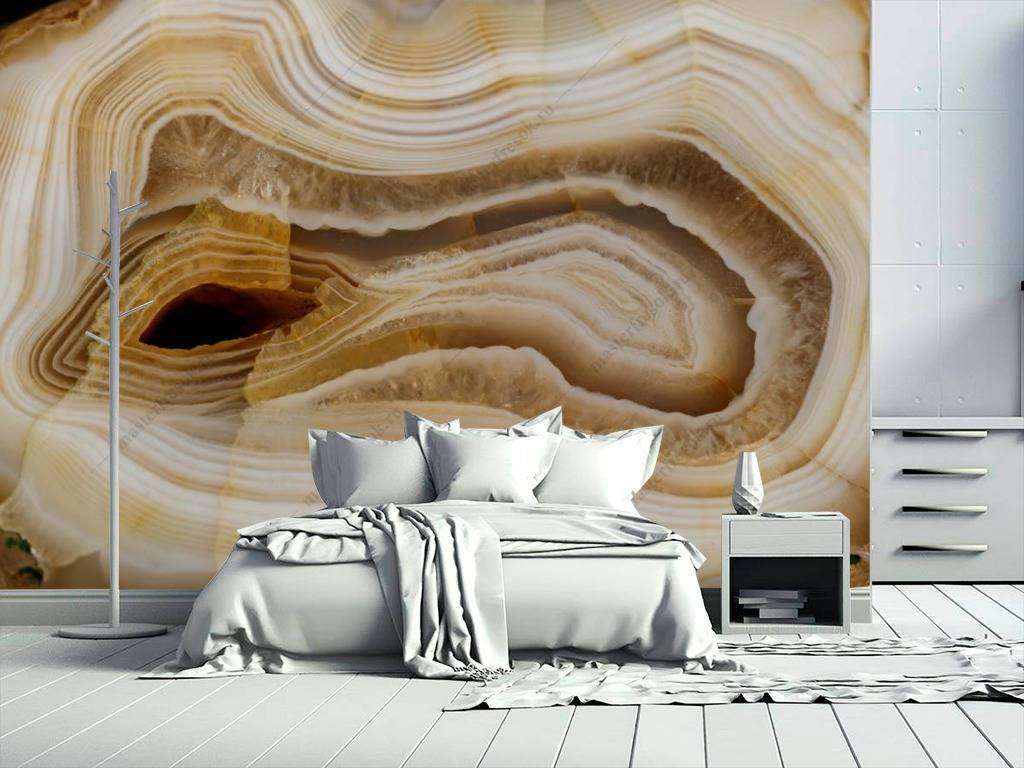 Фотообои в интерьере срез камня текстура  9-1065 фото