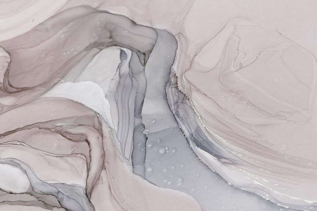 Фотообои в интерьере флюид холодный пудровый  9-2041 фото