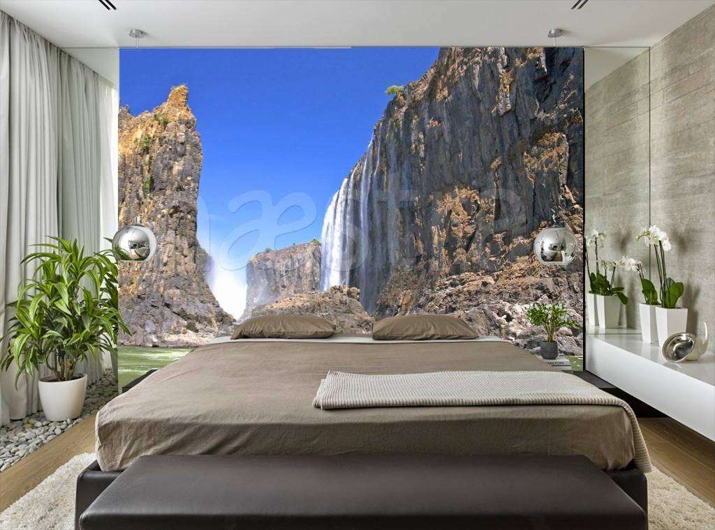 Фотообои Водопад между скал  9-858