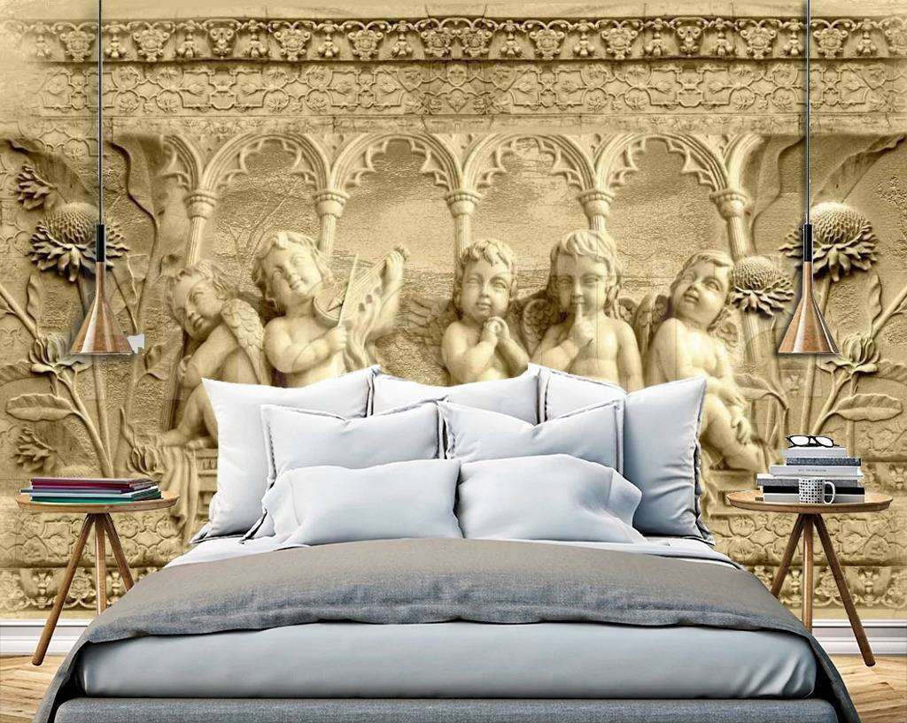 Фотообои в интерьере ангелочки  5-132 фото