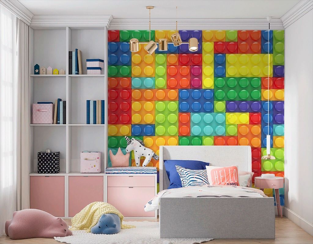 Фотообои Цветной Лего конструктор  12-1352