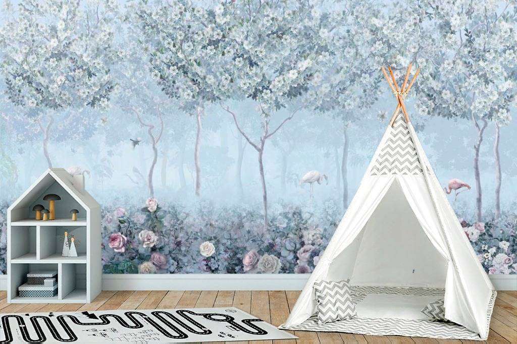 Фотообои Бесшовные обои на стену:  Сказочный сад. Артикул: 13-123  