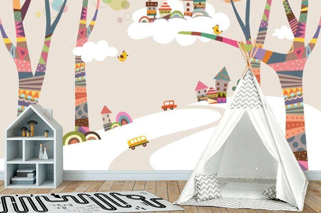 Фотообои Бесшовные обои на стену:  Сказочный лес. Артикул: 15-642  