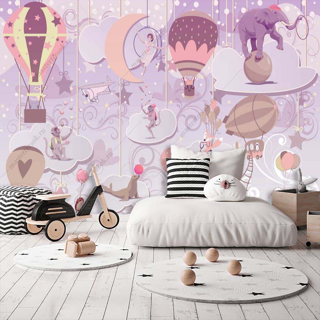 Фотообои Цирковые зверята  13-168