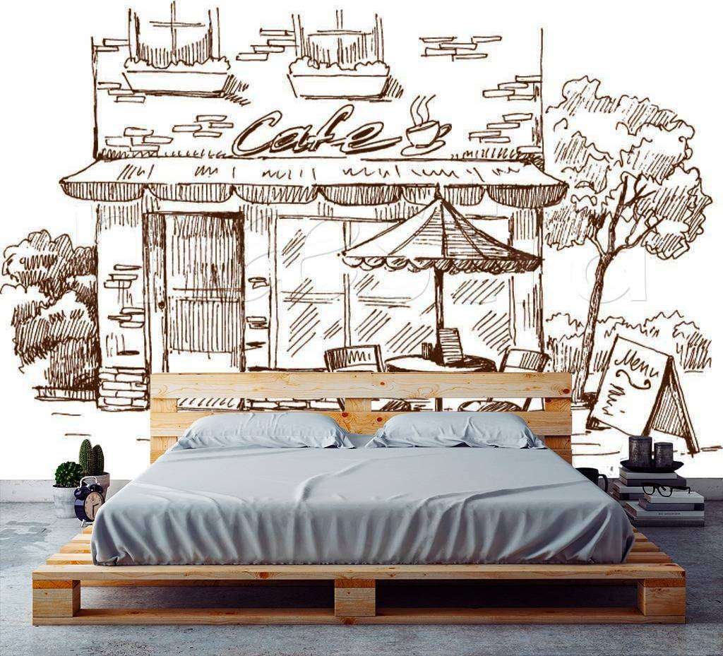 Фотообои Зонтик на улице  9-142