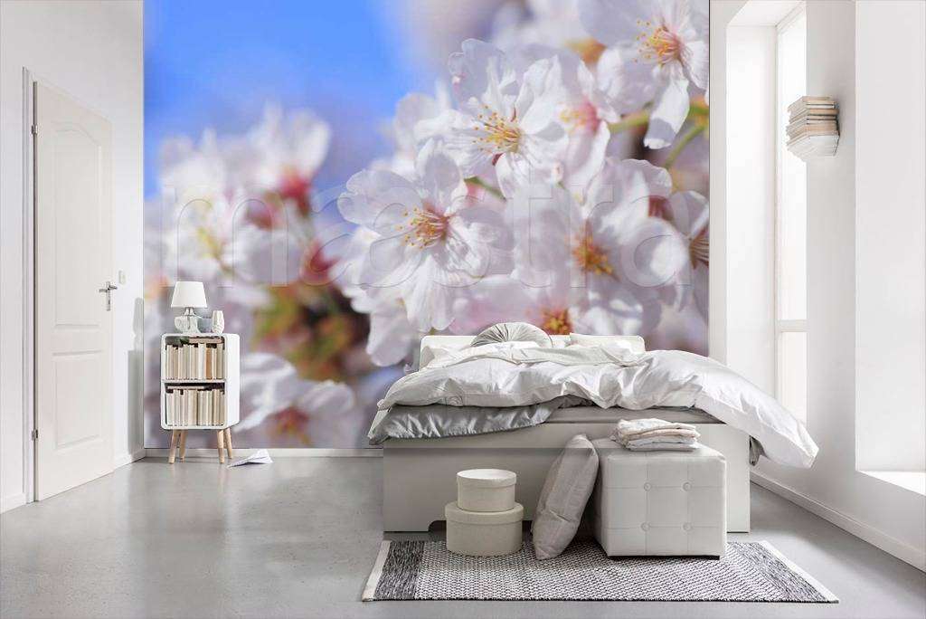 Фотообои Бесшовные обои на стену:  Вишня в цвету. Артикул: 10-024  