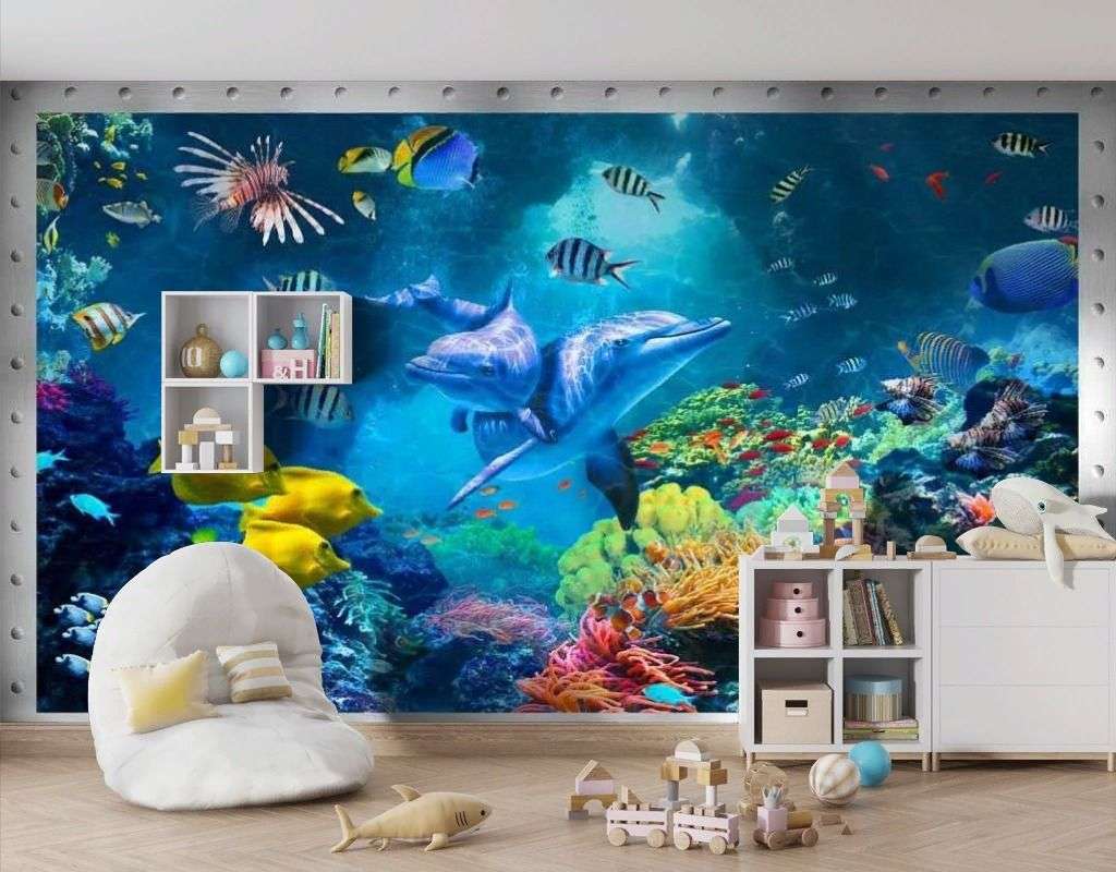 Фотообои в интерьере тайны глубин  17-7209 фото