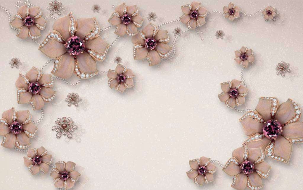 Фотообои в интерьере вальс цветов  15-809 фото