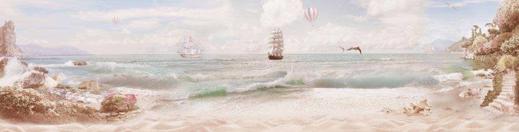 Фотообои в интерьере корабли в море  13-317 фото