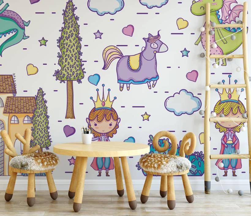 Фотообои Принцы и замок  15-357