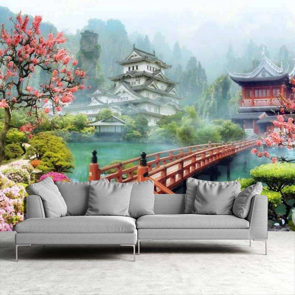 Фотообои в интерьере китайский сад  17-0002 фото