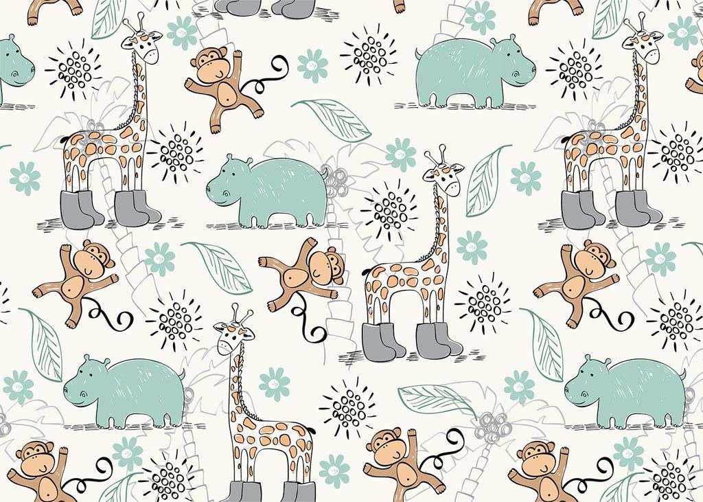 Фотообои в интерьере жирафы  12-723 фото