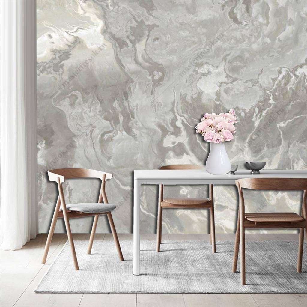 Фотообои Бесшовные обои на стену:  Мрамор серый. Артикул: 9-1069  