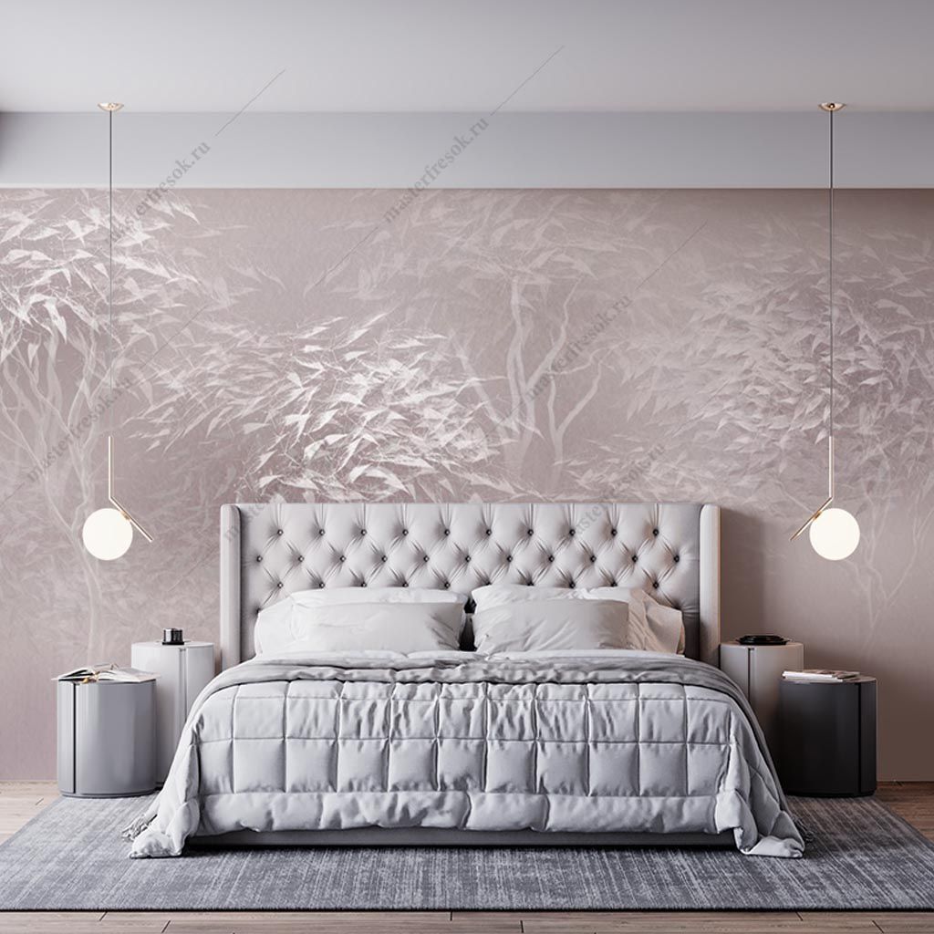 Фотообои Силуэт деревьев в тумане  13-440