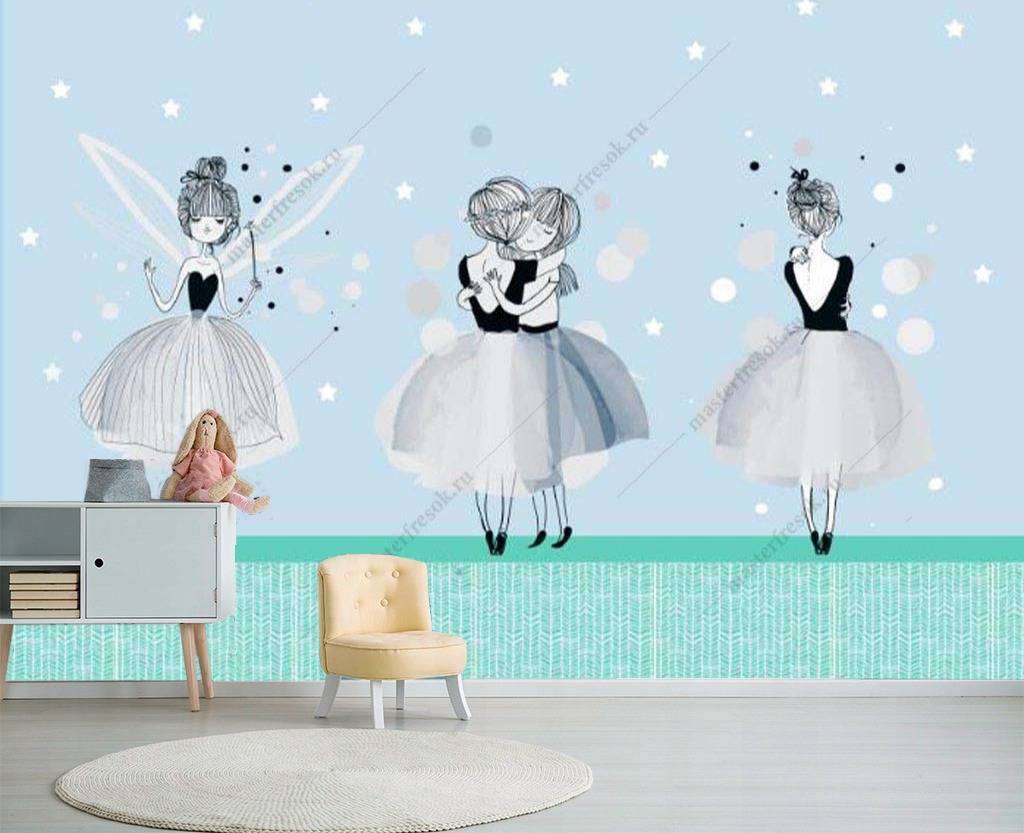 Фотообои в интерьере балет фей  14-028 фото