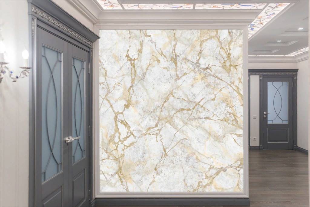 Фотообои Золотые прожилки мрамора  9-1093