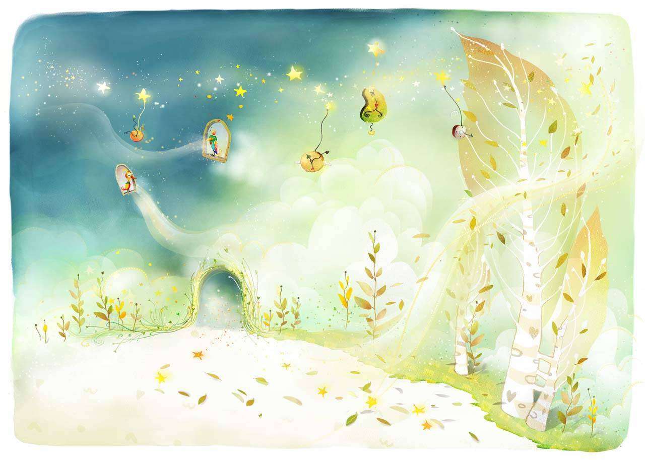 Фотообои в интерьере в гостях у сказки  12-291 фото