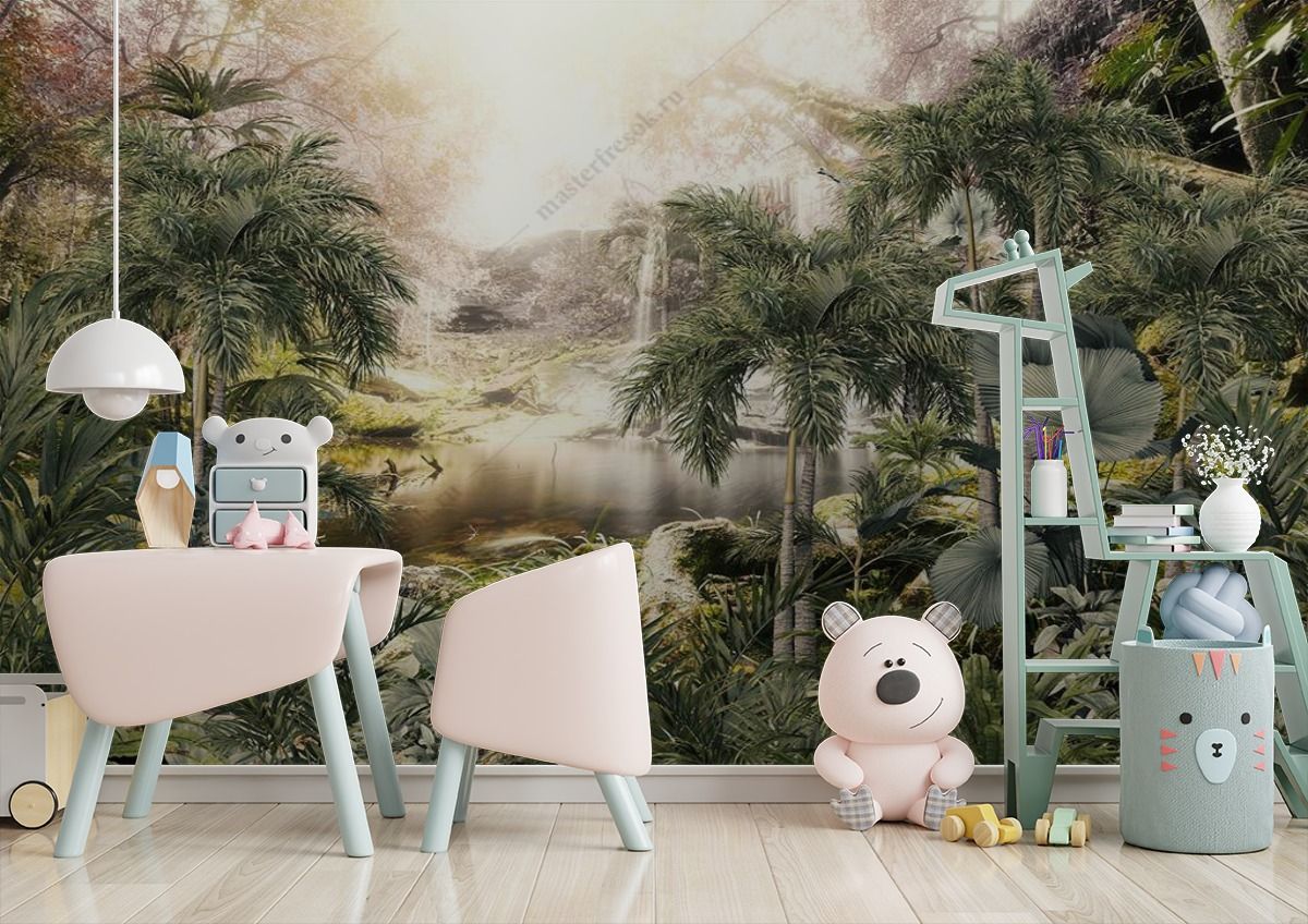 Фотообои Волшебный тропический лес  9-1704