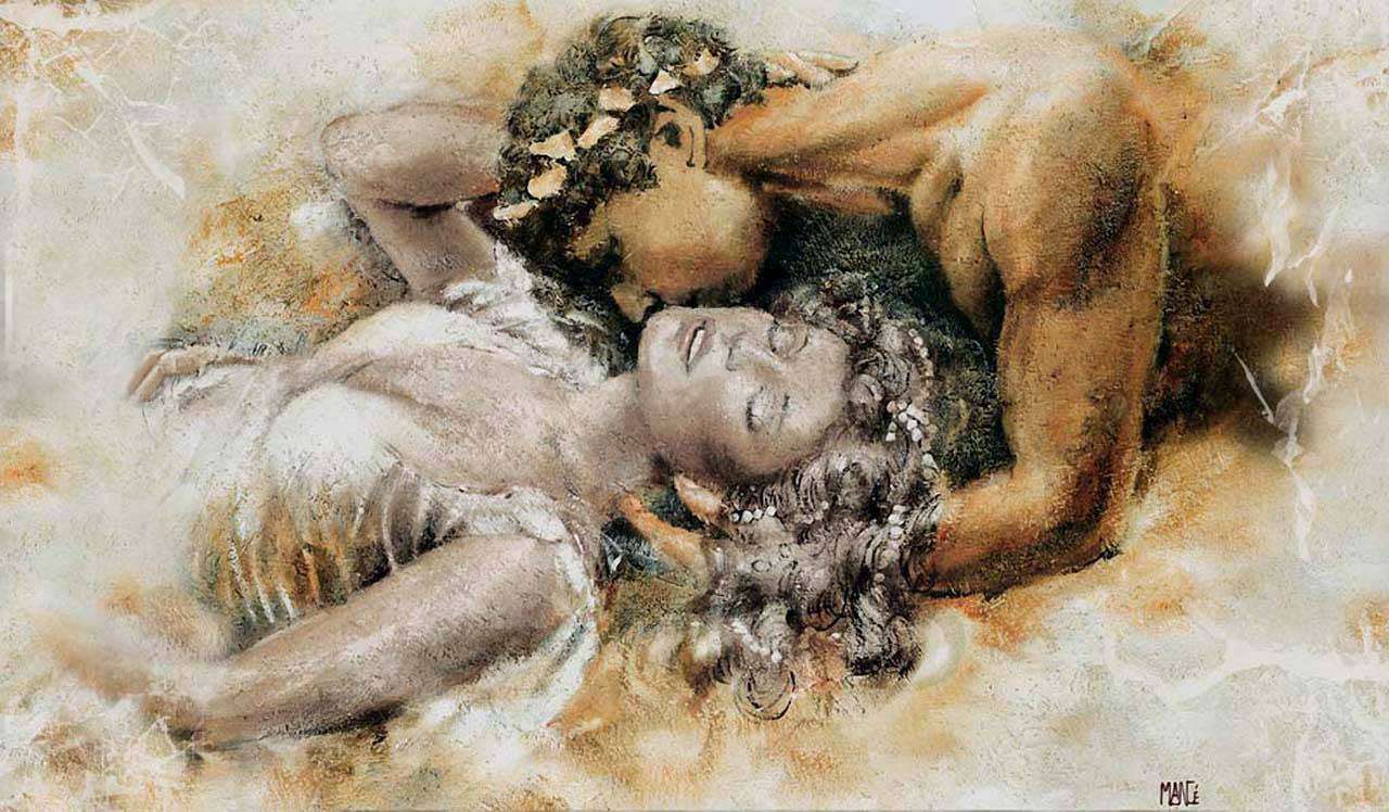Фотообои в интерьере двое. женщина и мужчина  1-199 фото