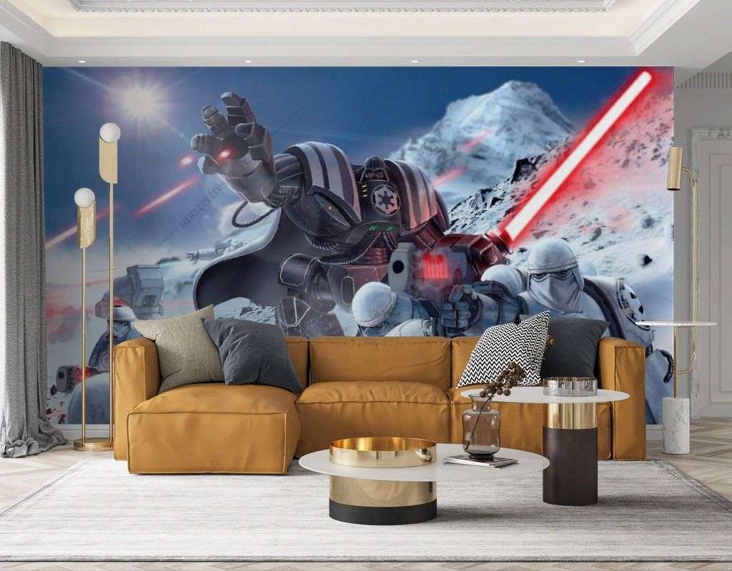 Фотообои в интерьере звездные войны клоны геонозис  12-1232 фото