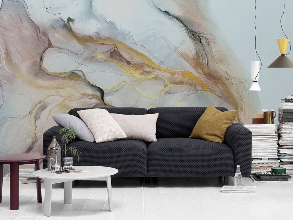 Фотообои в спальню розовый мрамор  9-1839