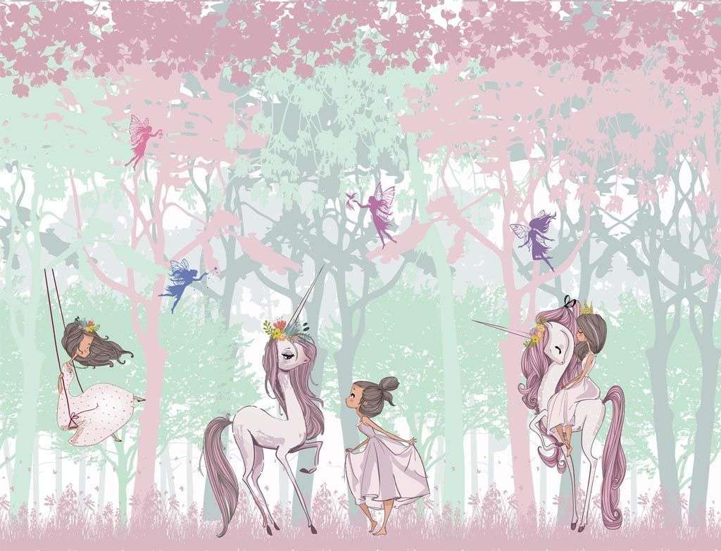 Фотообои в интерьере волшебство в лесу  14-577 фото