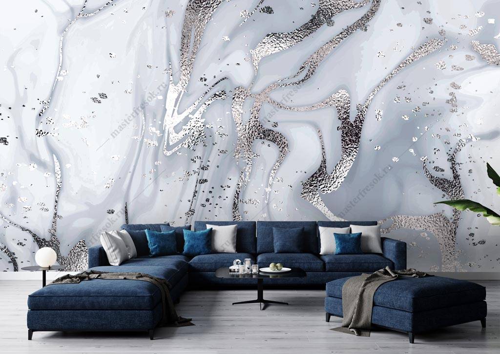 Фотообои Голубое серебро  9-1360