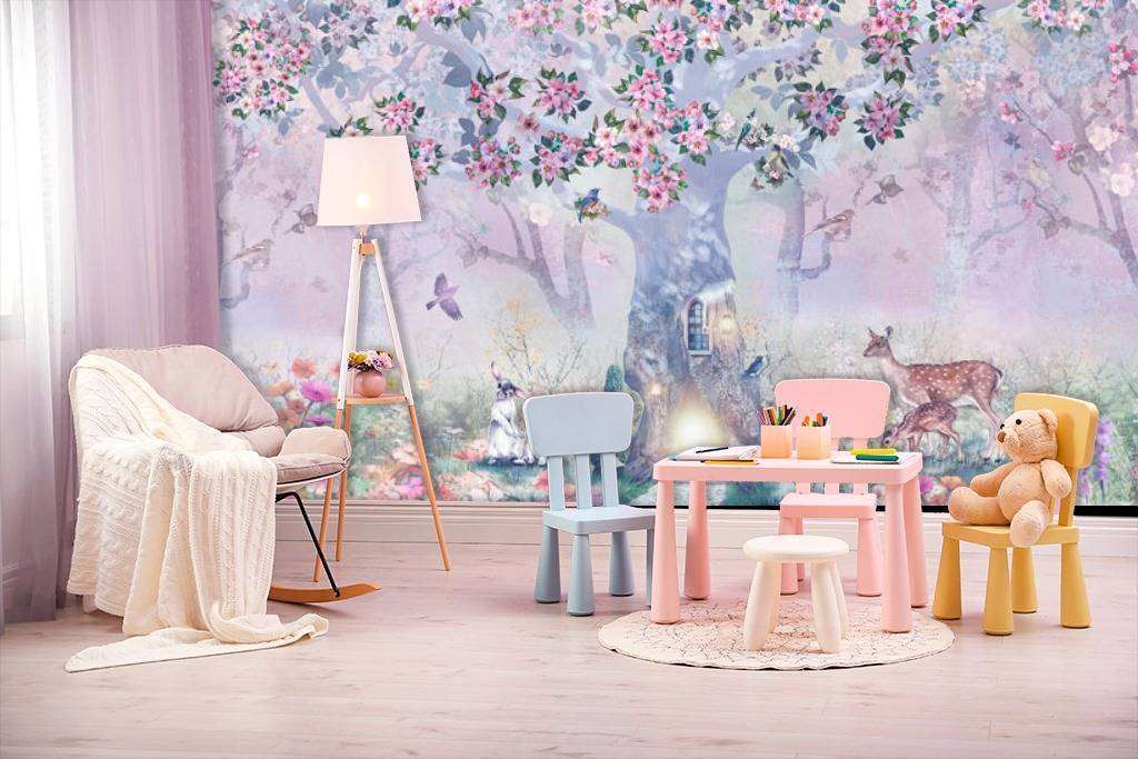 Фотообои Бесшовные обои на стену:  Сказочный лес. Артикул: 13-058  