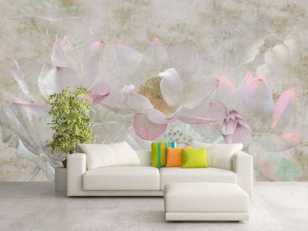 Фотообои в интерьере кувшинки  13-210 фото