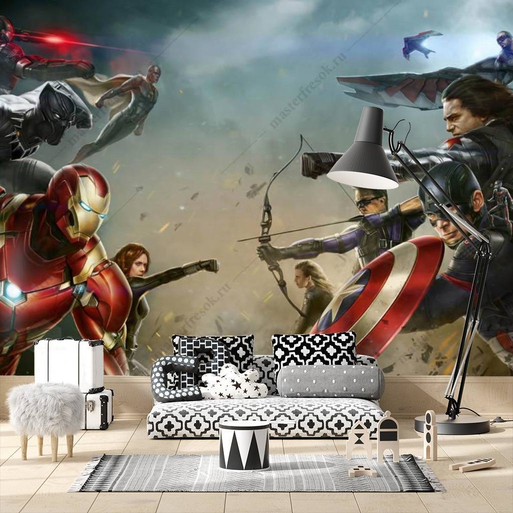 Фотообои Первый мститель: Противостояние  12-1049