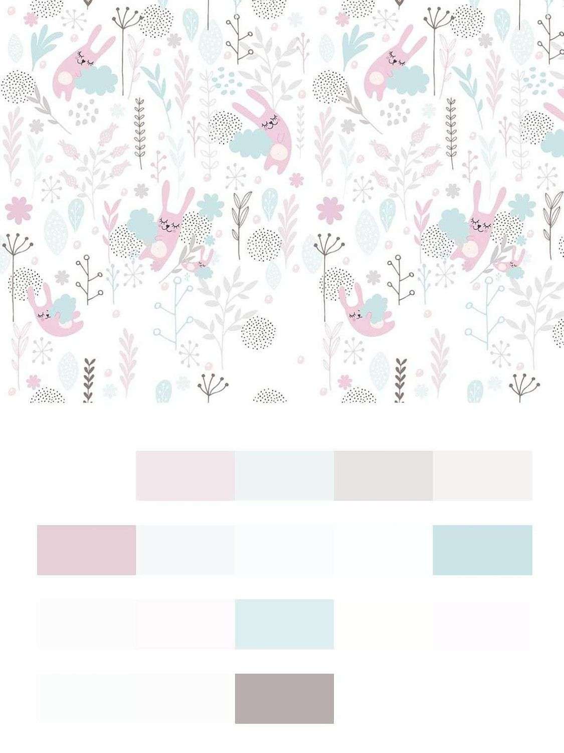 Зайчики фон  12-754