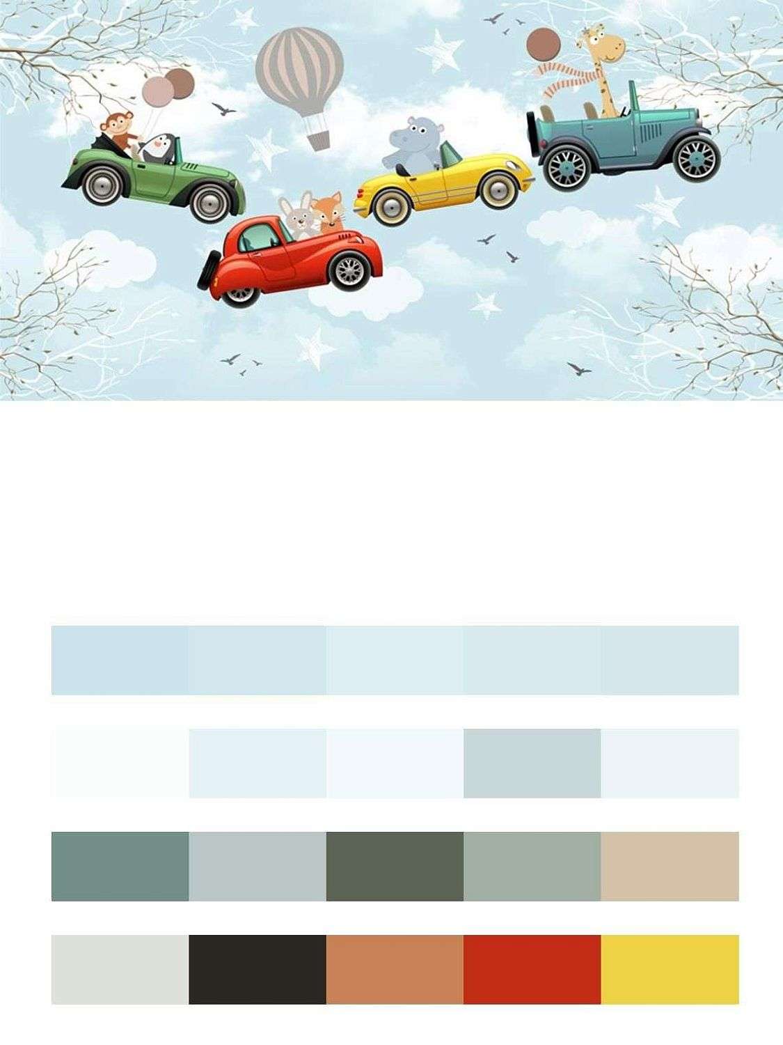 Машинки в облаках  12-922