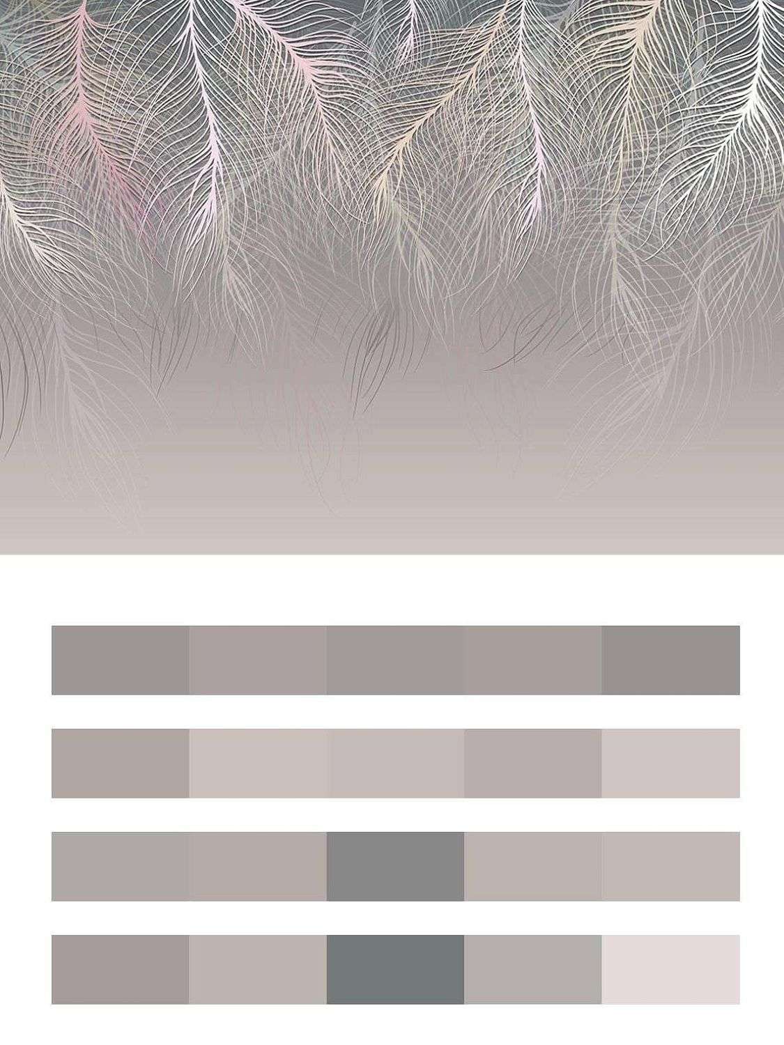 пушистые листья разноцветные  9-1857