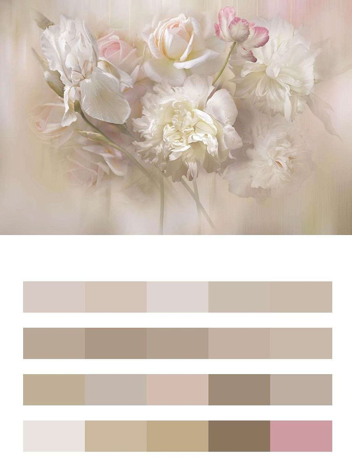 Пионы и ирисы  13-644