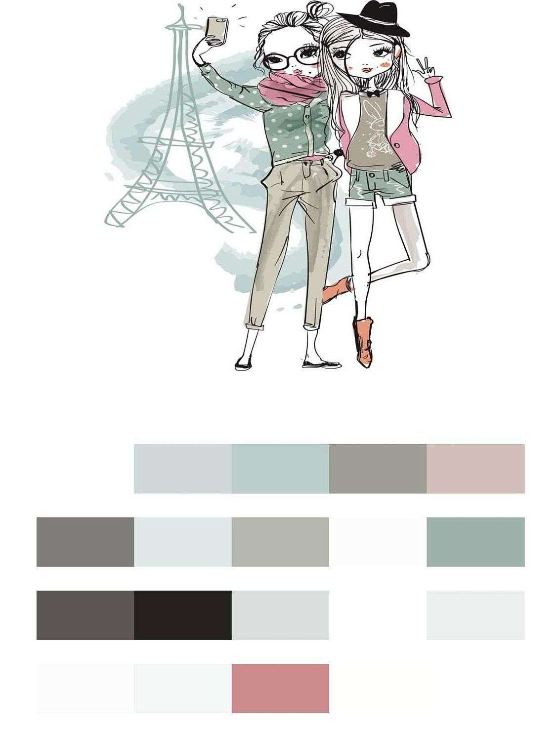 Подружки в Париже  12-1129