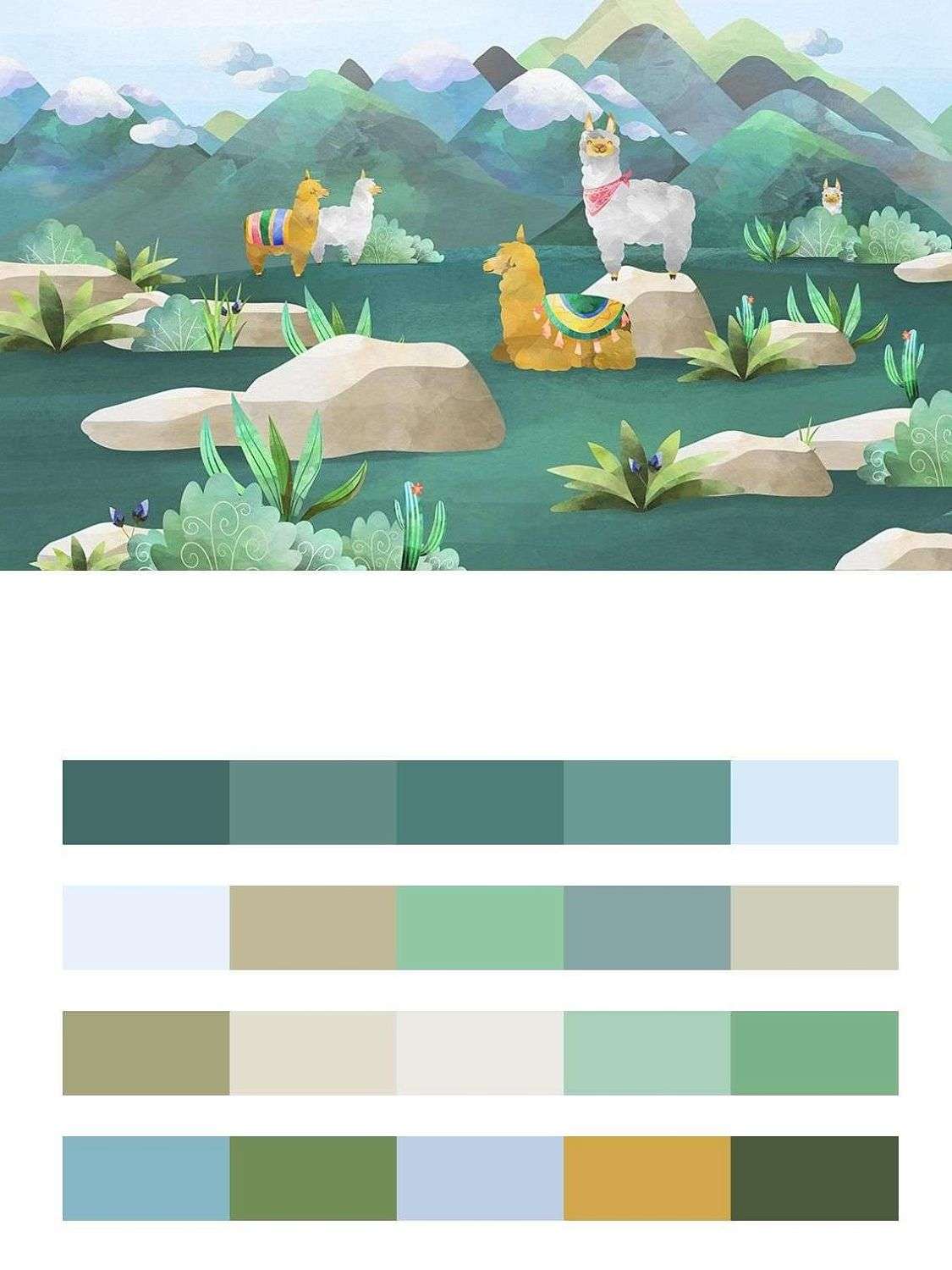 детские. Альпаки гуляют  12-1617