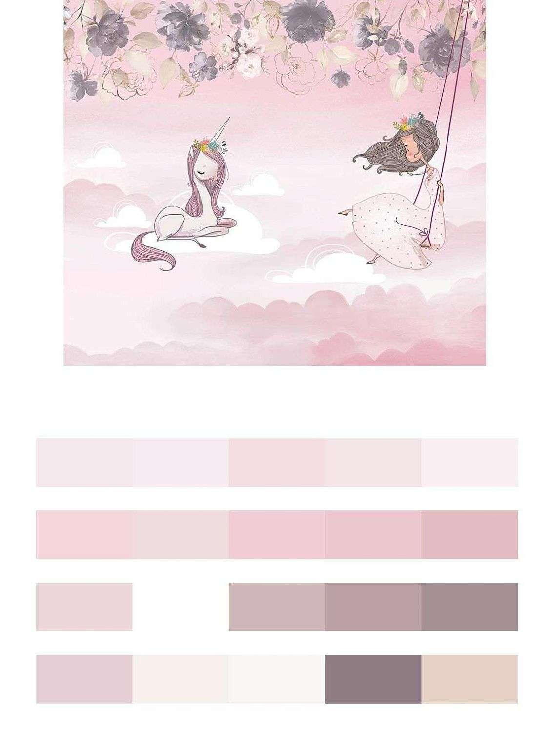 Девочка с единорогом  14-438