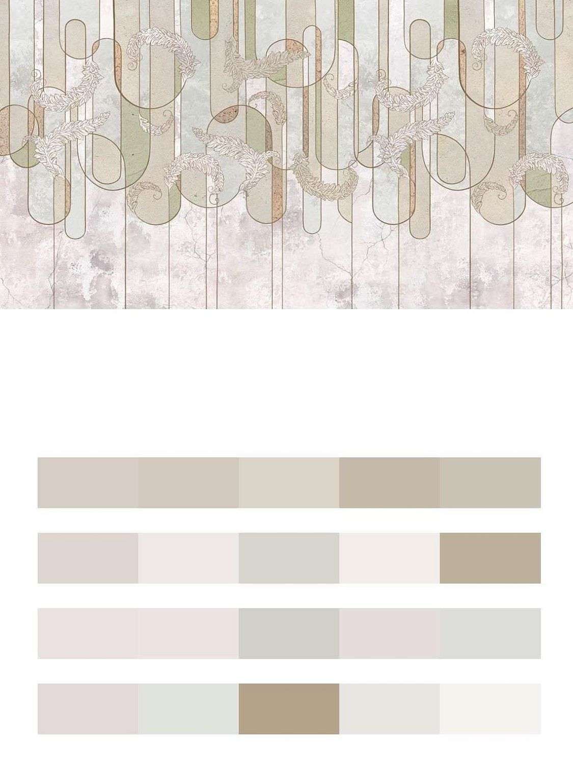 Абстракция с перьями  9-1467