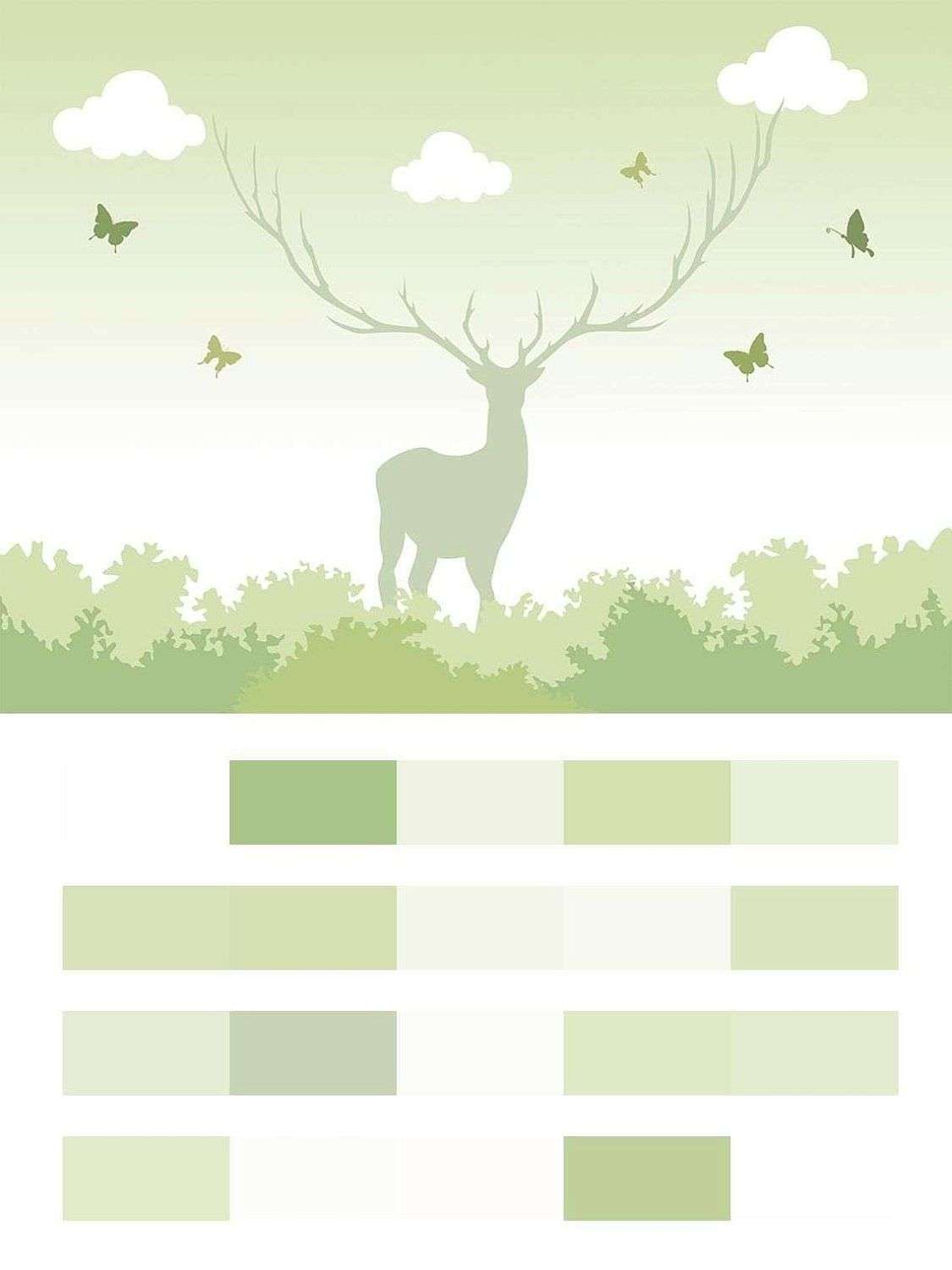 Силуэт оленя  14-045