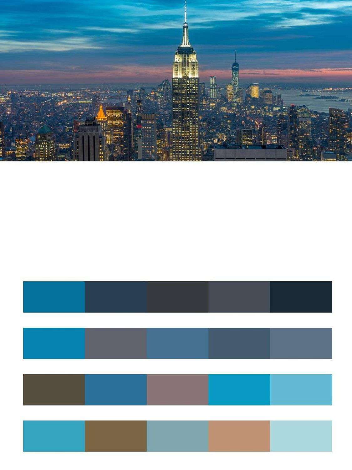 Ночной Нью Йорк красивый  9-837