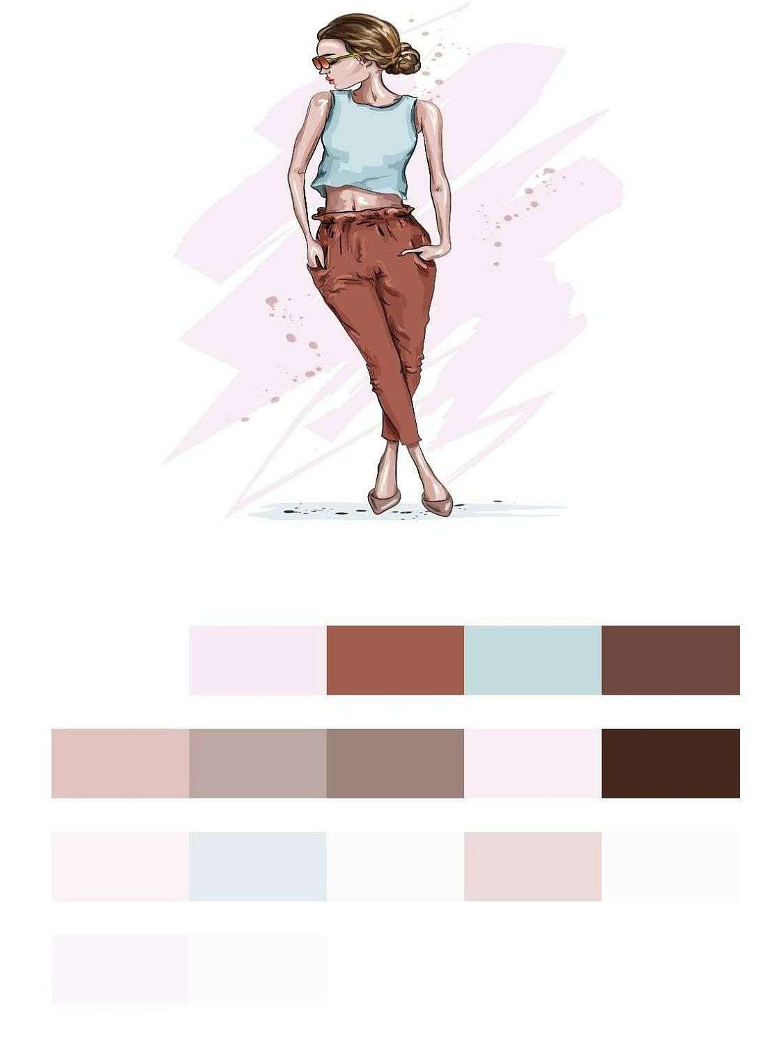 Стильная девушка  12-1376