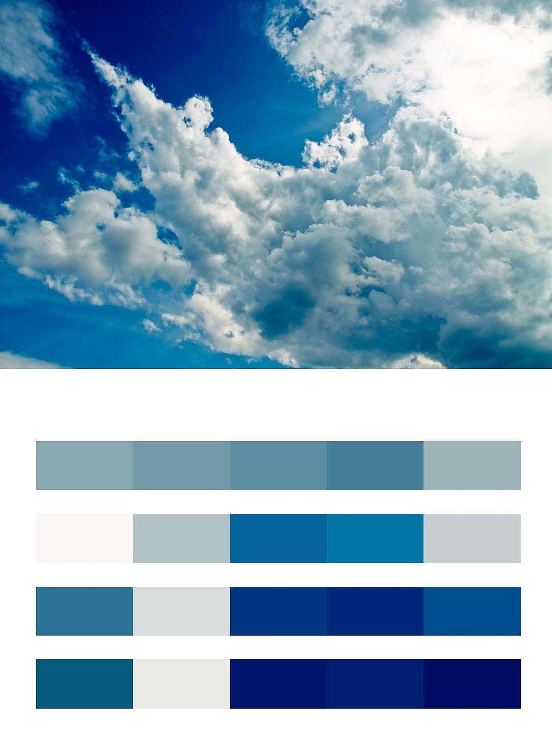 Насыщенное синее небо  9-326