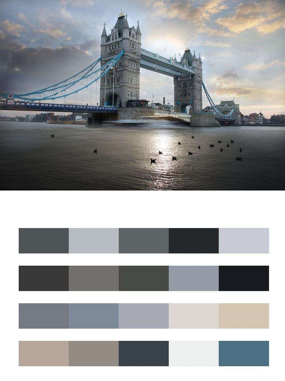 Тауэрский мост в нежных тонах  9-461