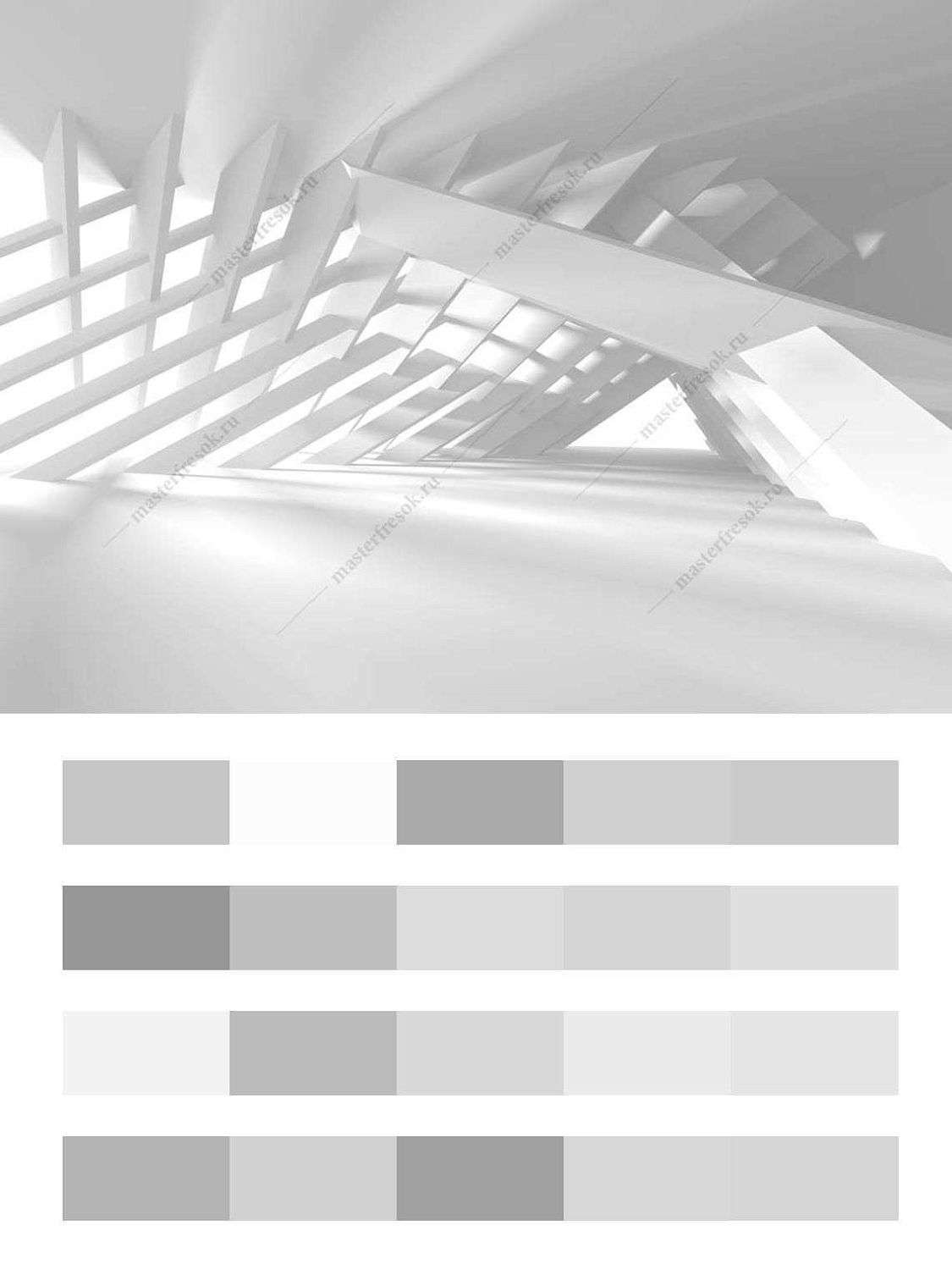 Белый абстрактный фон 3д  10-943