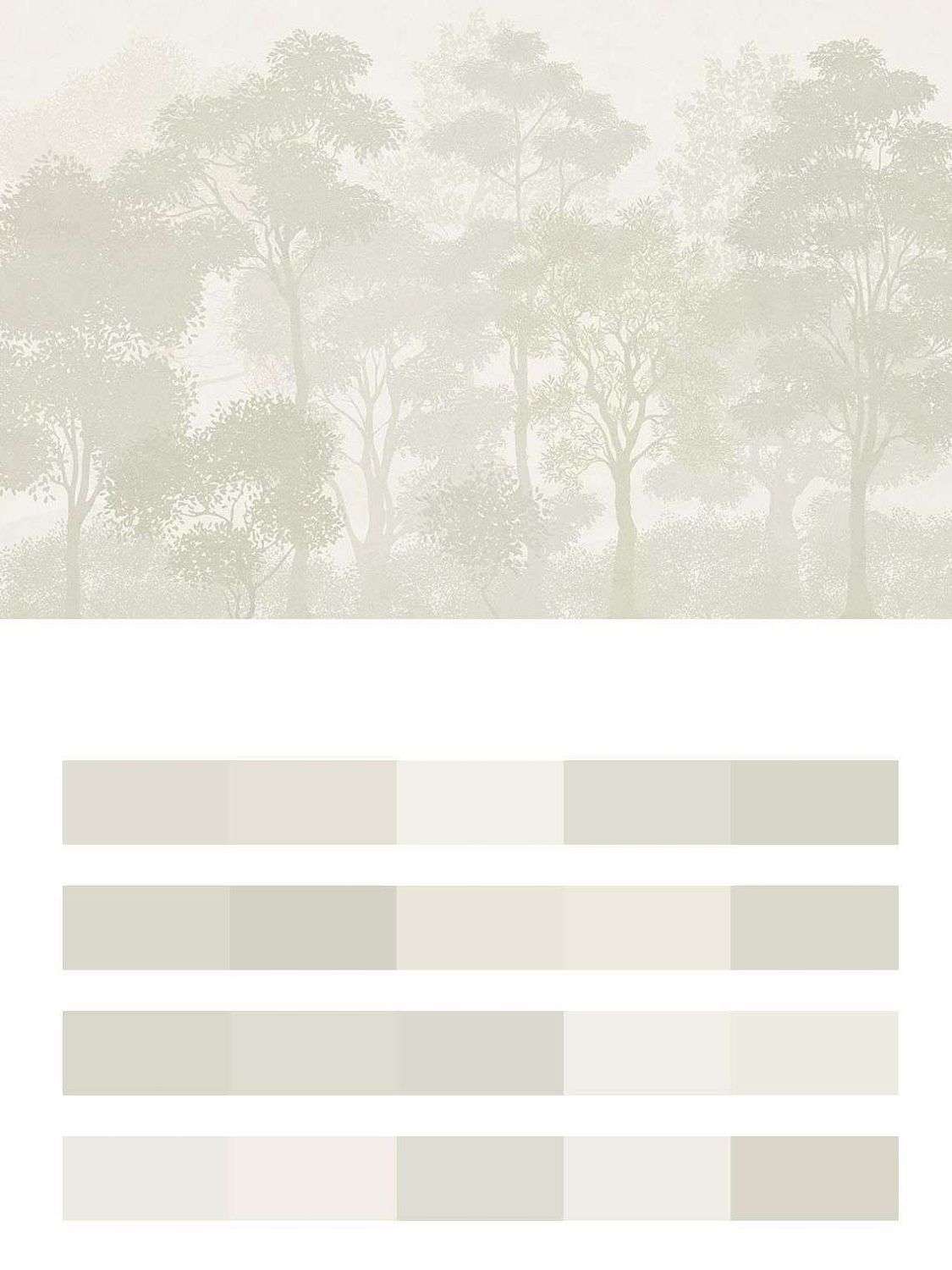 Лиственный лес бежевый  9-1829