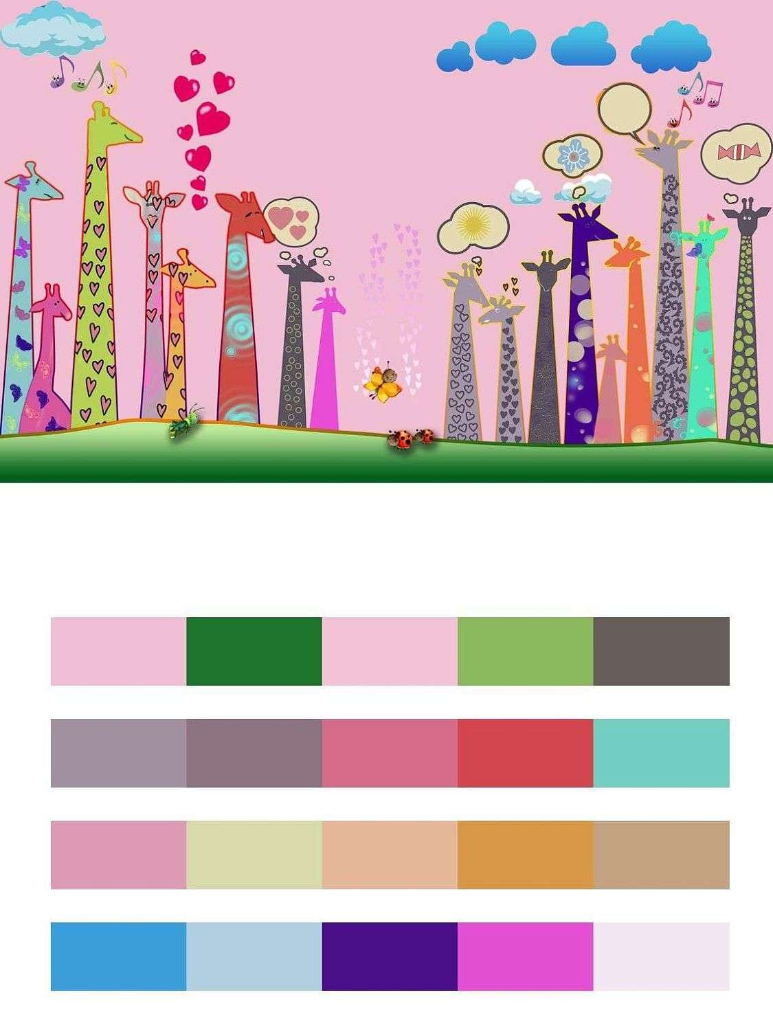 Веселые жирафы  13-082