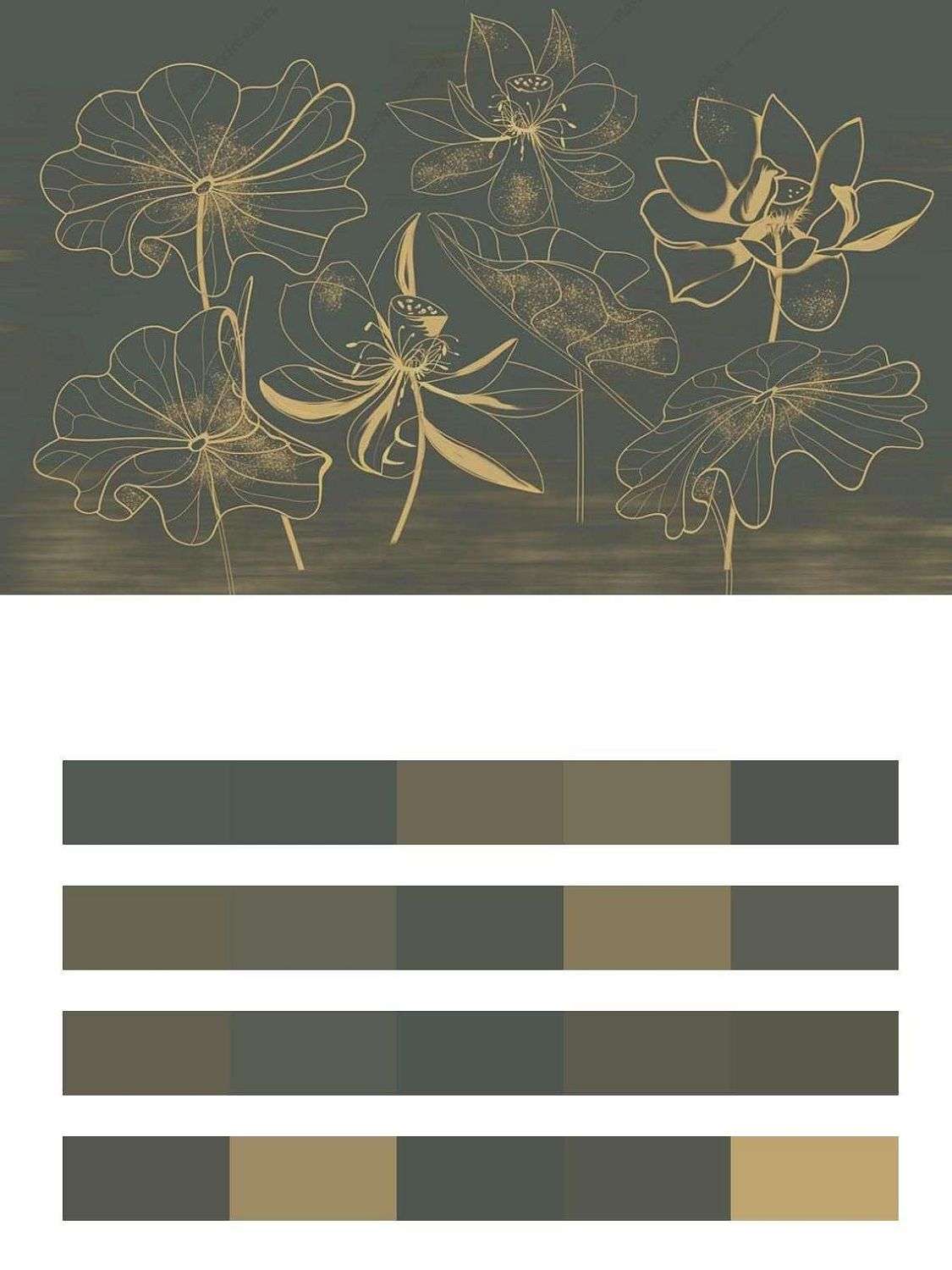 Лотос золотой  13-533