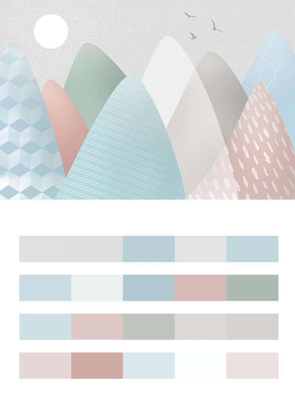 Абстракция. Цветные холмы  12-1566